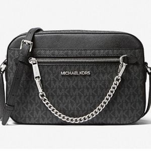 Authentic Michael Kors Jet Set Large Logo Crossbody Bag